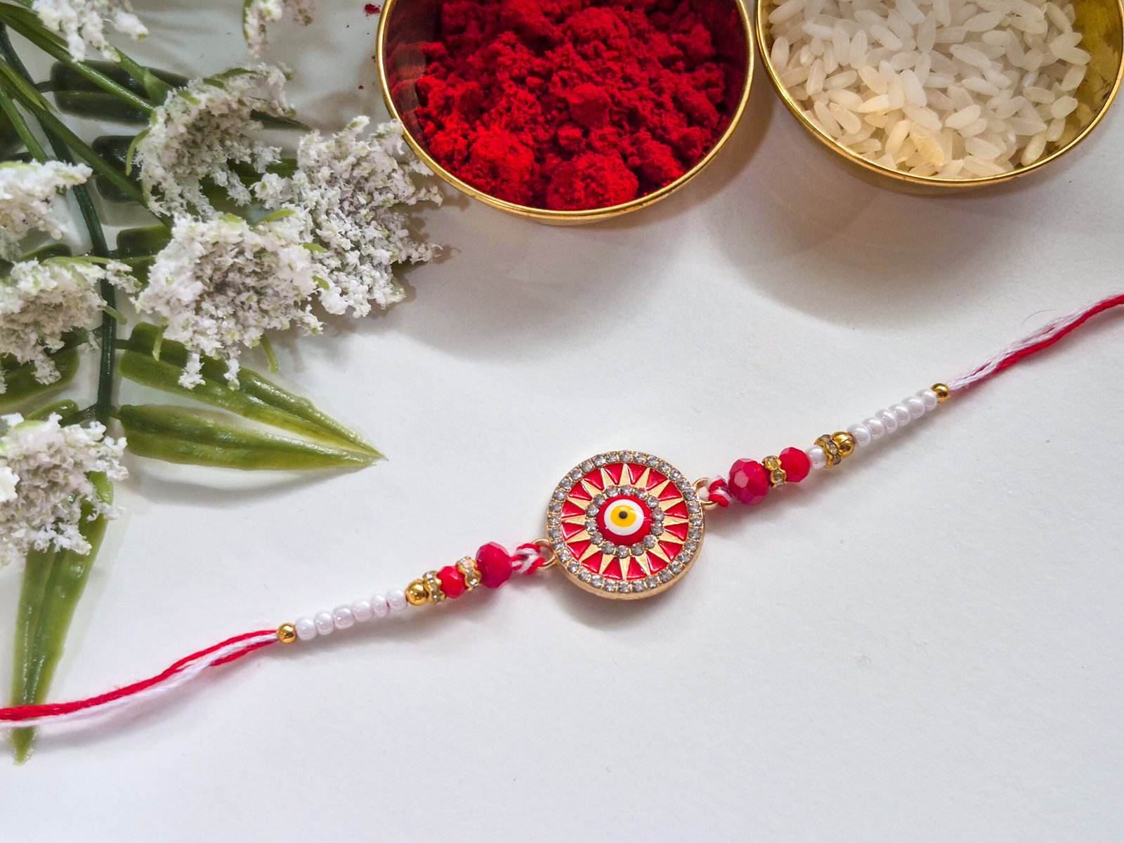 Evil Eye Rakhi - Red