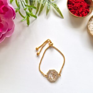 Om Golden Chain Rakhi