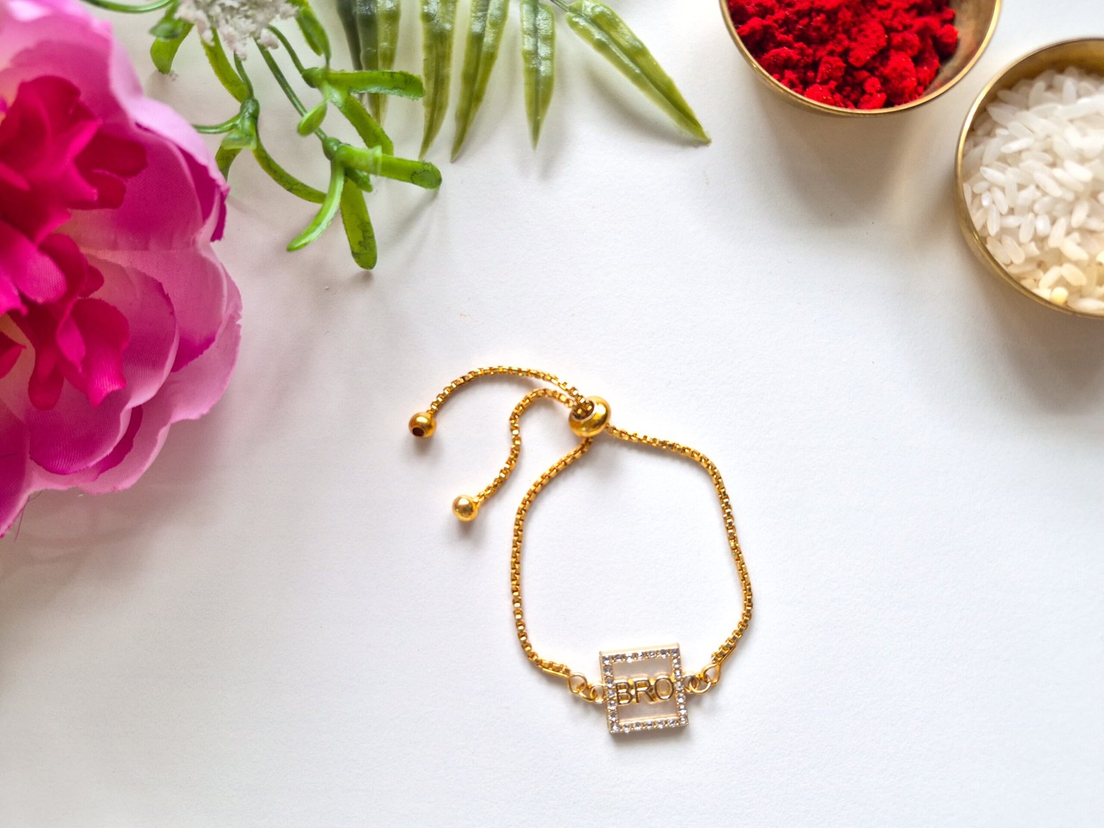 Bro Golden Chain Rakhi
