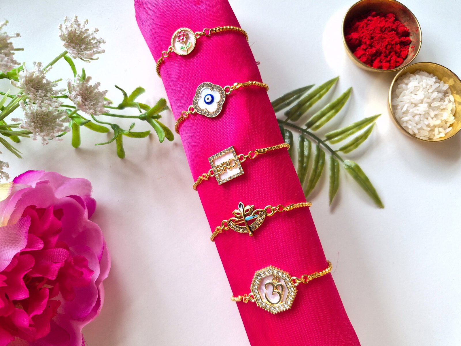 Bro Golden Chain Rakhi - Image 2