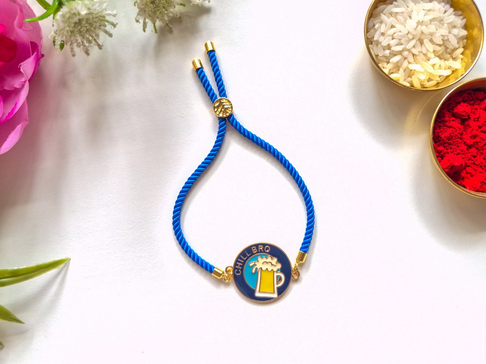 Chill Bro Pull Bracelet Rakhi - Image 4