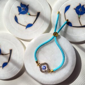 Premium Evil Eye Pull Bracelet Rakhi